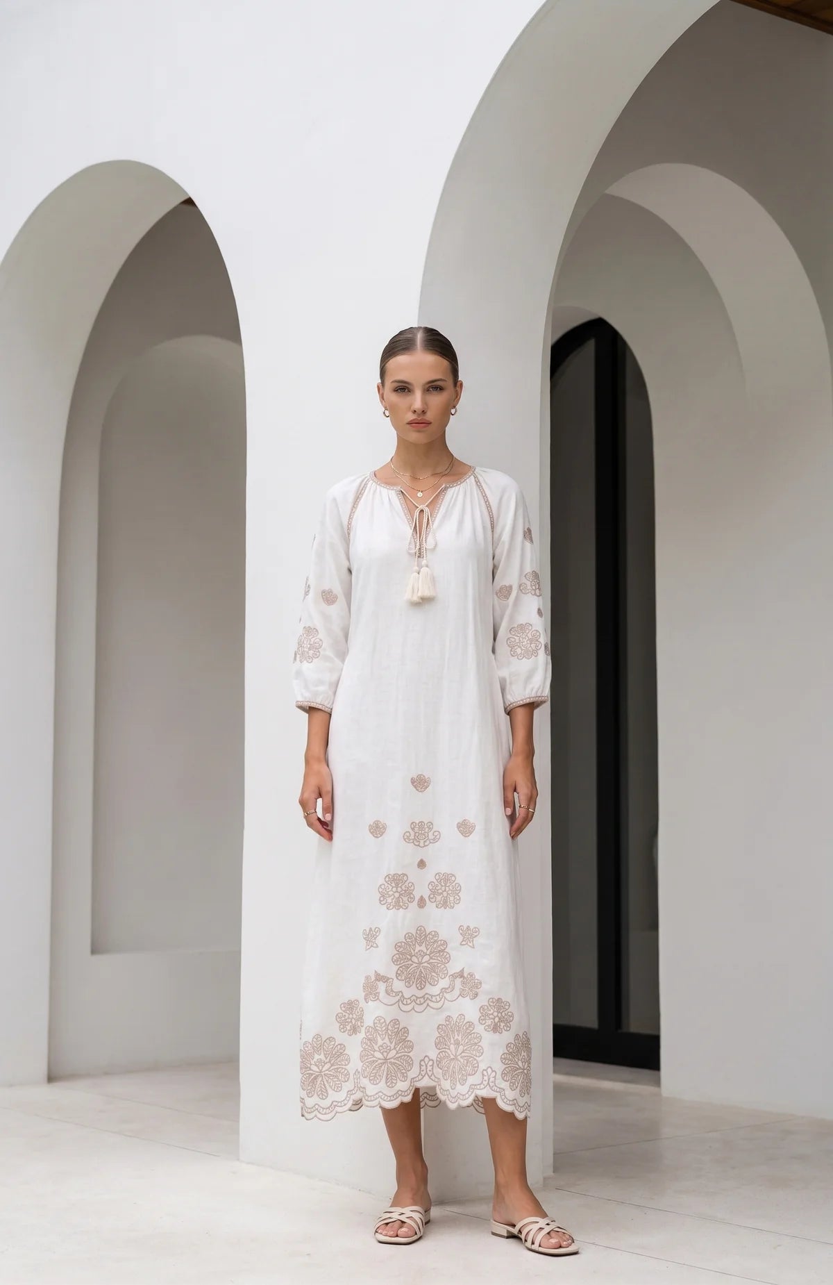 GDS Marguerite Embroidered Dress