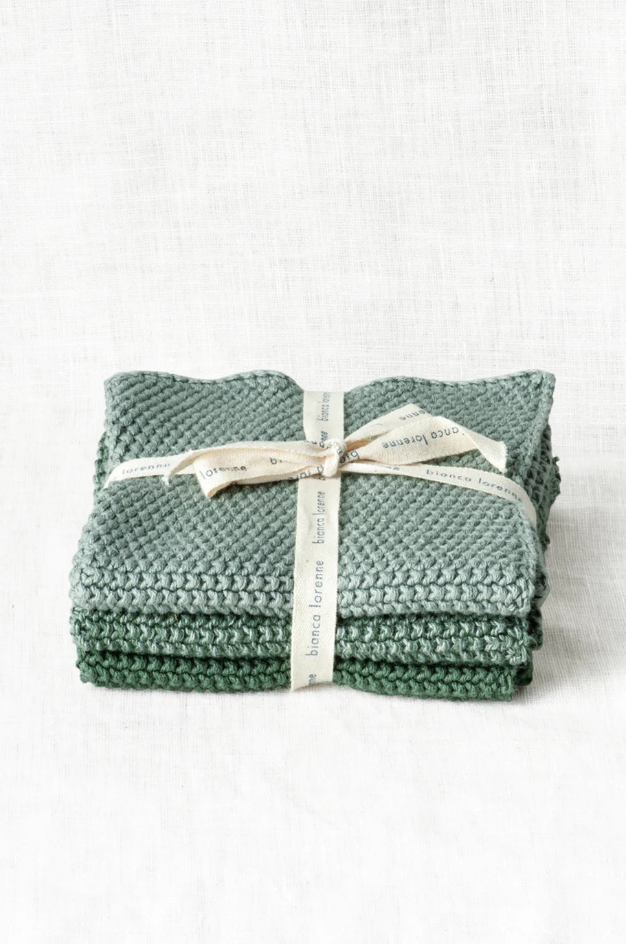 Lavette Sage Washcloths - Set of 3