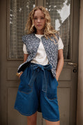 Molly Bracken Woven Shorts - Mid Blue - Small