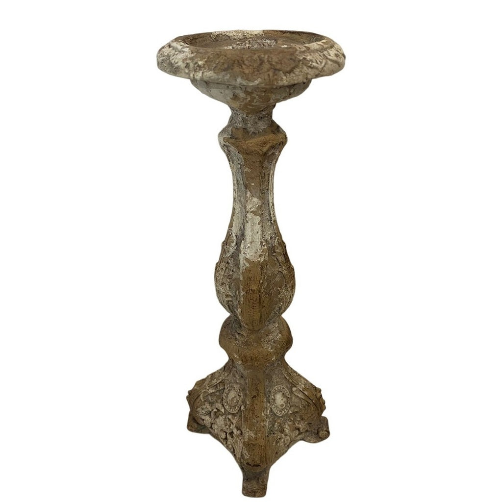 Candle holder indoor outdoor  antique marble magnesium  SIZE: 120x120x400