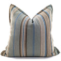 Snugg & Co cushion wire stripe teal natural