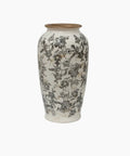 Black Floral Vase Large