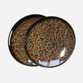 Round Leopard Print Tray Small