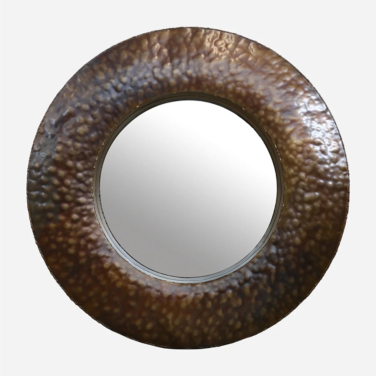 Merlba round mirror 2 tone black /copper 730 dia