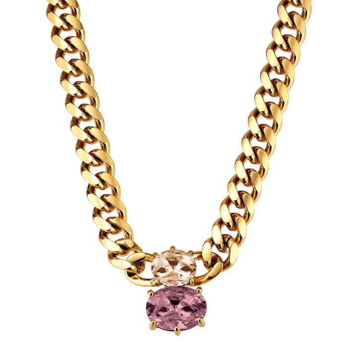Dyrberg Kern Holl Gold Necklace - Rose