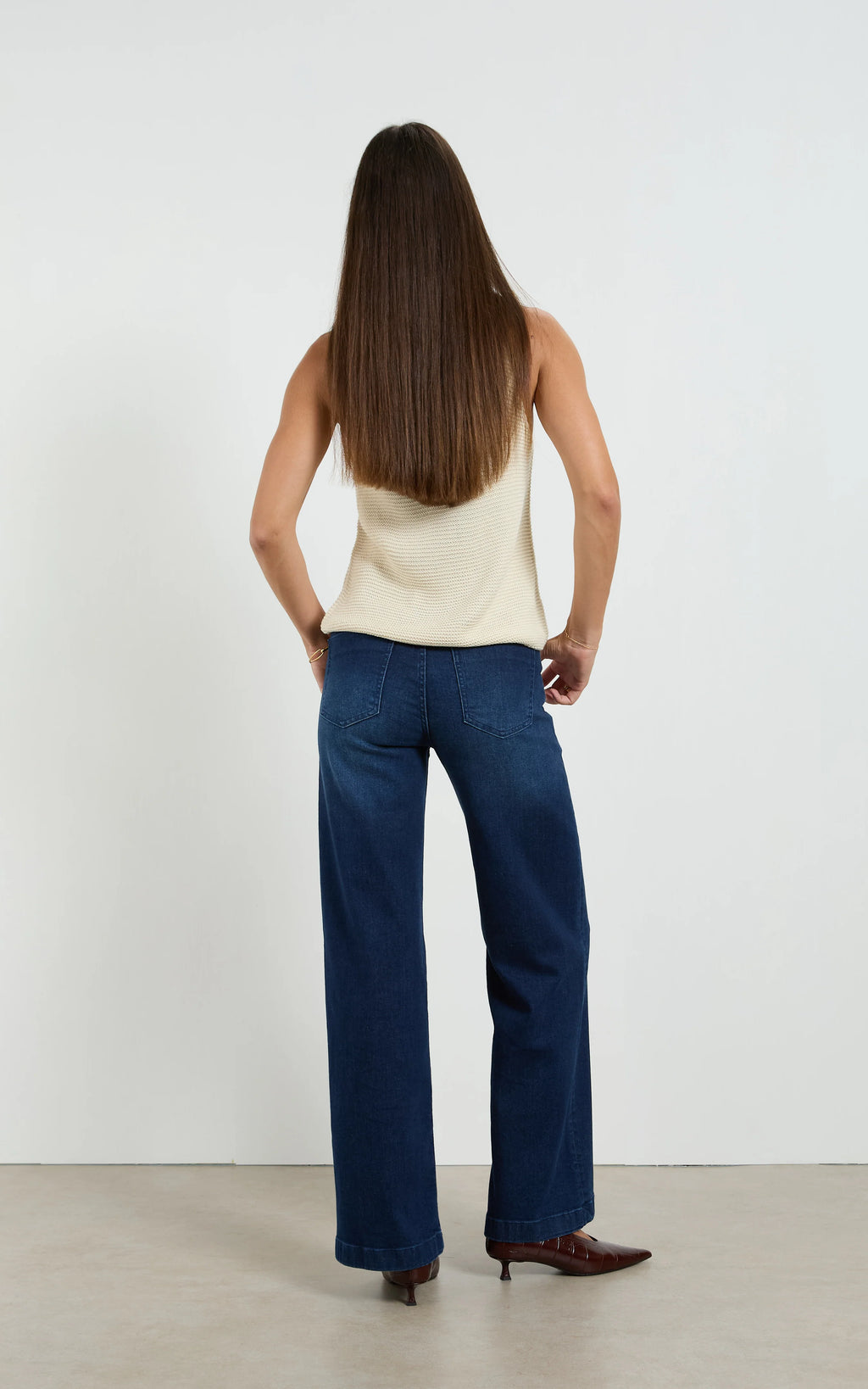 Dri Cooper Sherry Indigo Long Wide Jean  - 8