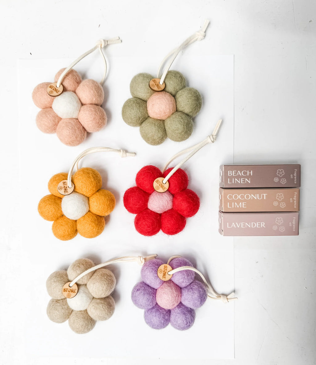 Daisy car diffuser hanging assorted