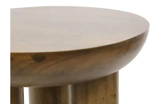 50x50cm Betty wooden side table - walnut