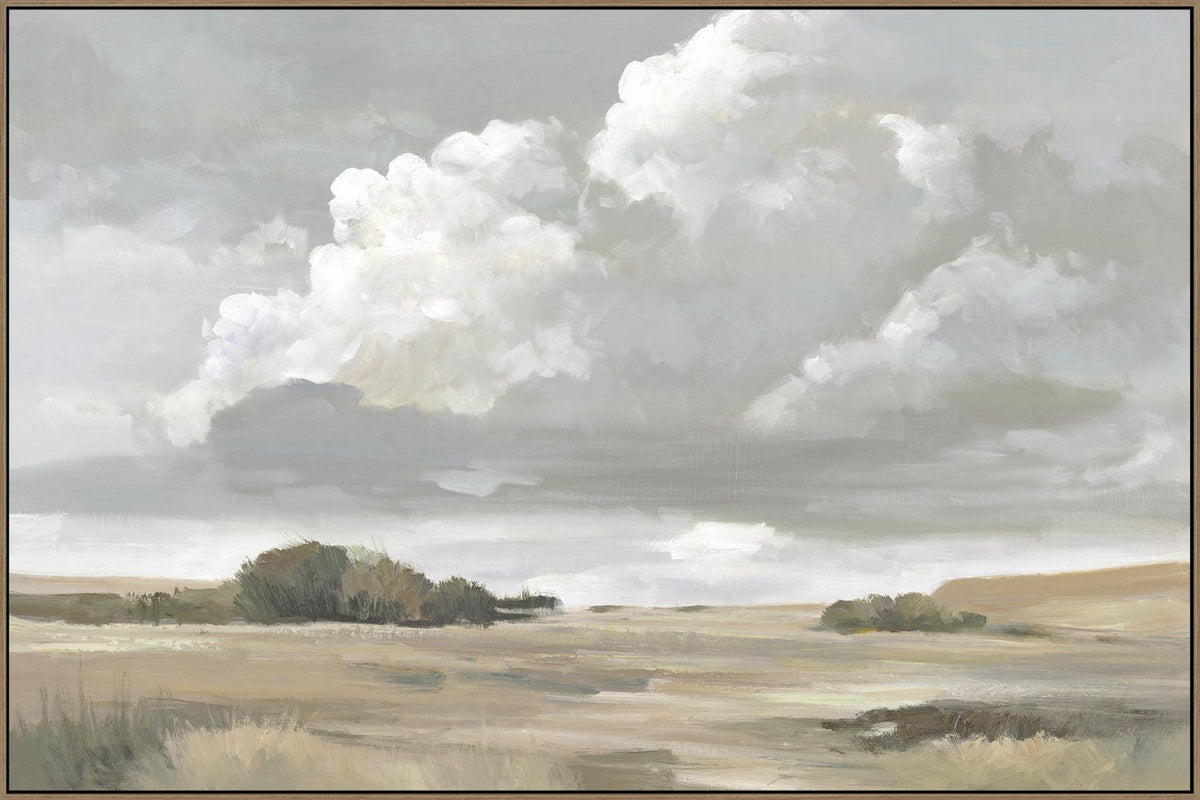 Clouds above painting oak colour frame 120x80