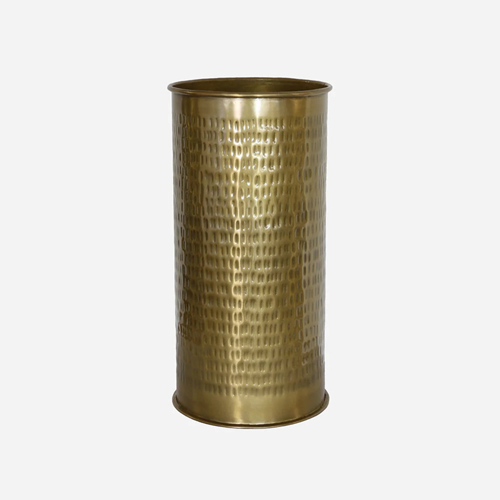 Rossini etched umbrella stand antique brass finish