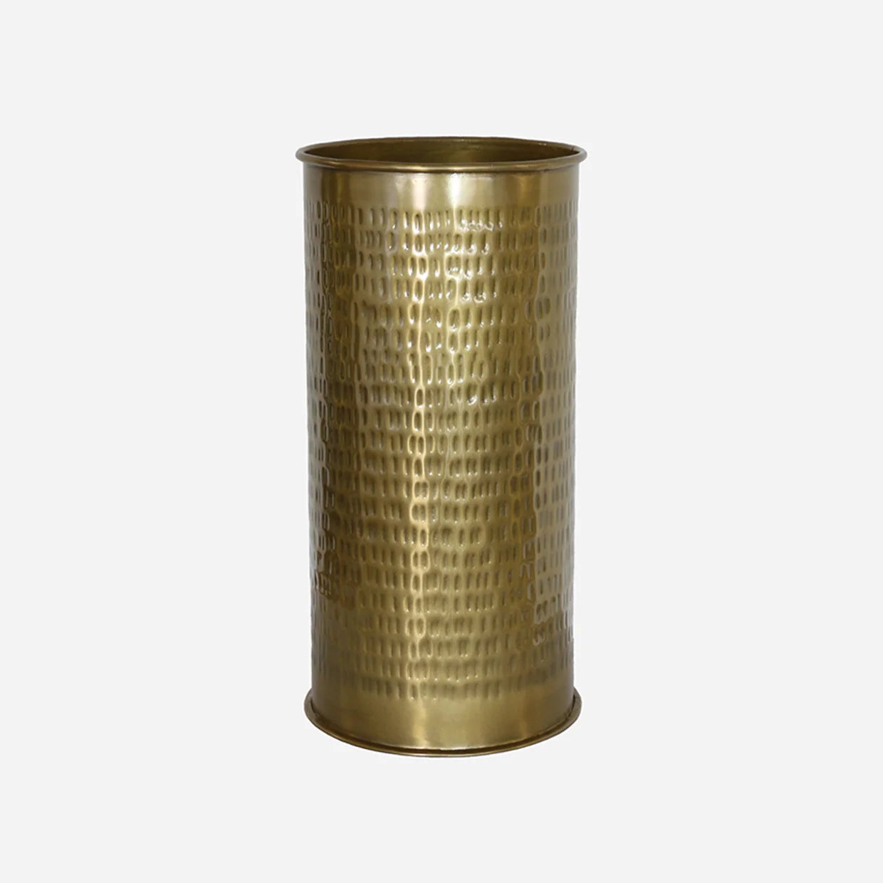 Rossini etched umbrella stand antique brass finish