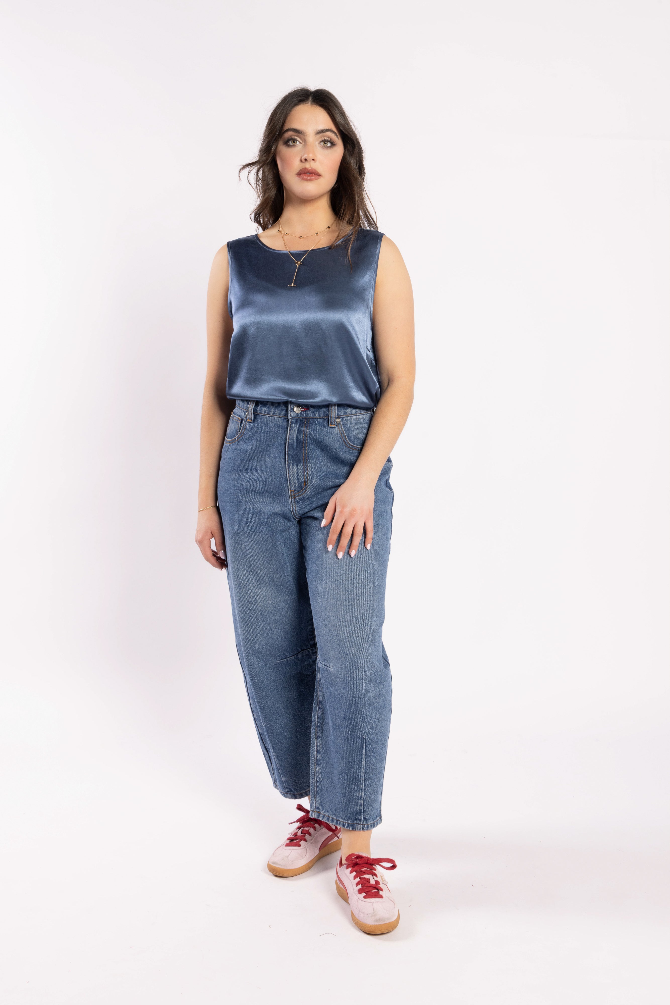 Drama Chemise Top - Steel