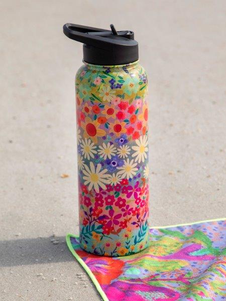 XL Wildflower water bottle
