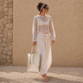 Leather Shopper - Champagne