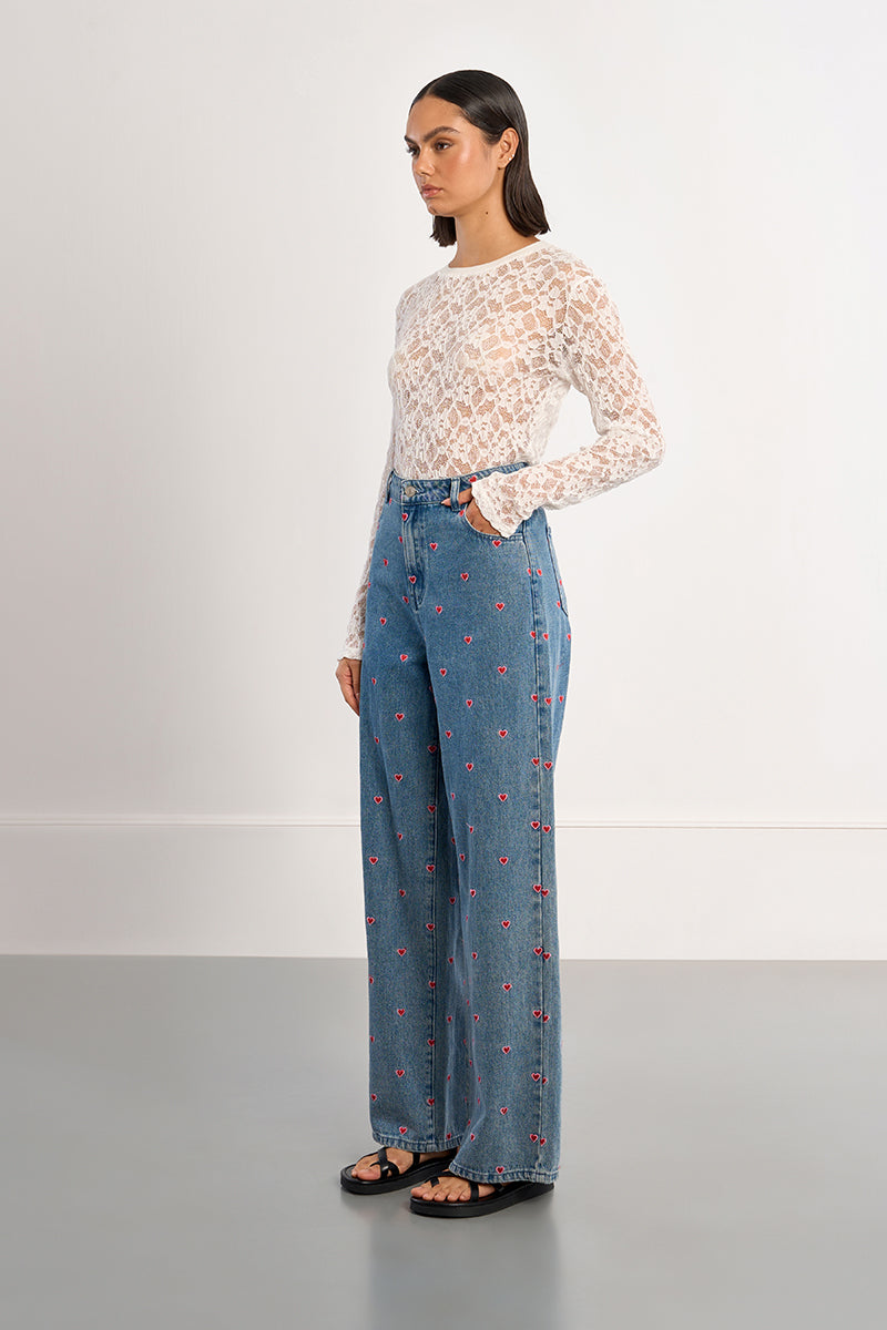 Lili Sidonio Woven Pants, Denim Blue