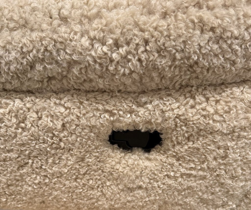 Coachhouse manual recliner faux sheepskin