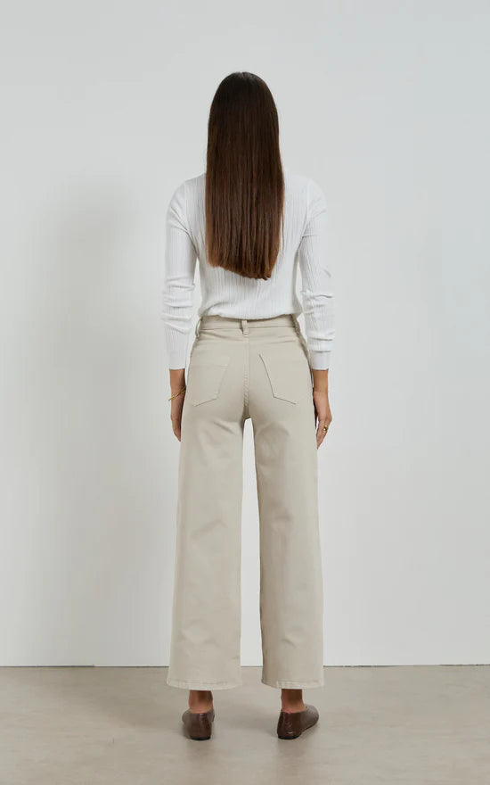 Dri Cooper Bella Beige Wide Leg Jean
