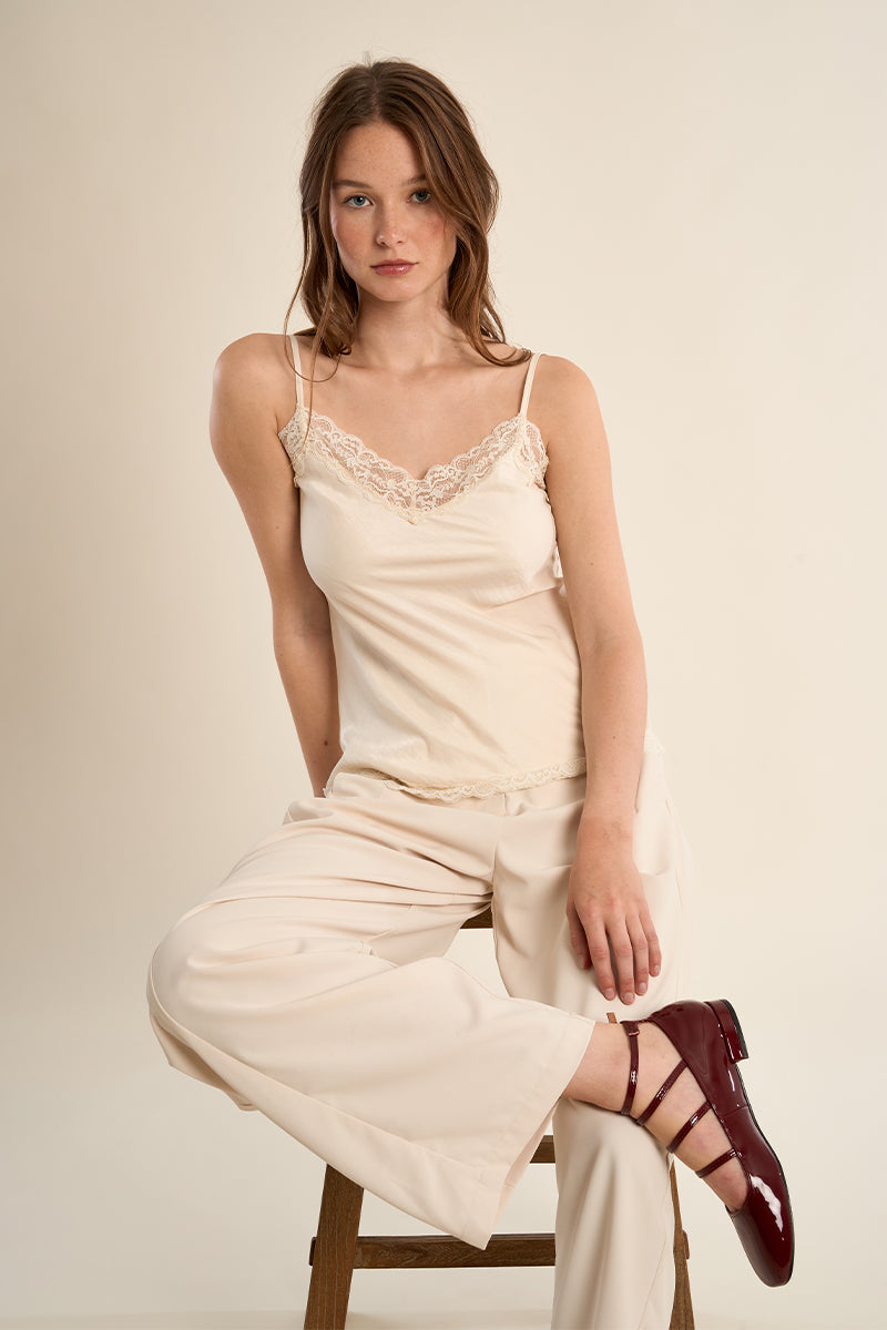 Molly Bracken Woven Camisole - Off White
