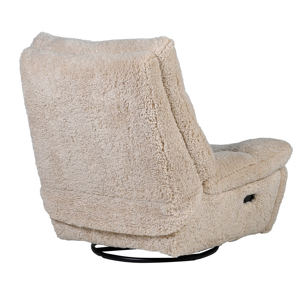 Coachhouse manual recliner faux sheepskin
