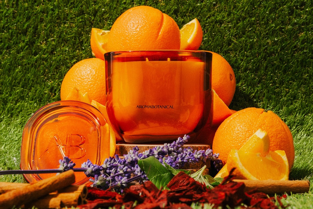 AB core candle 400g sunday mimosa valecia orange & champagne