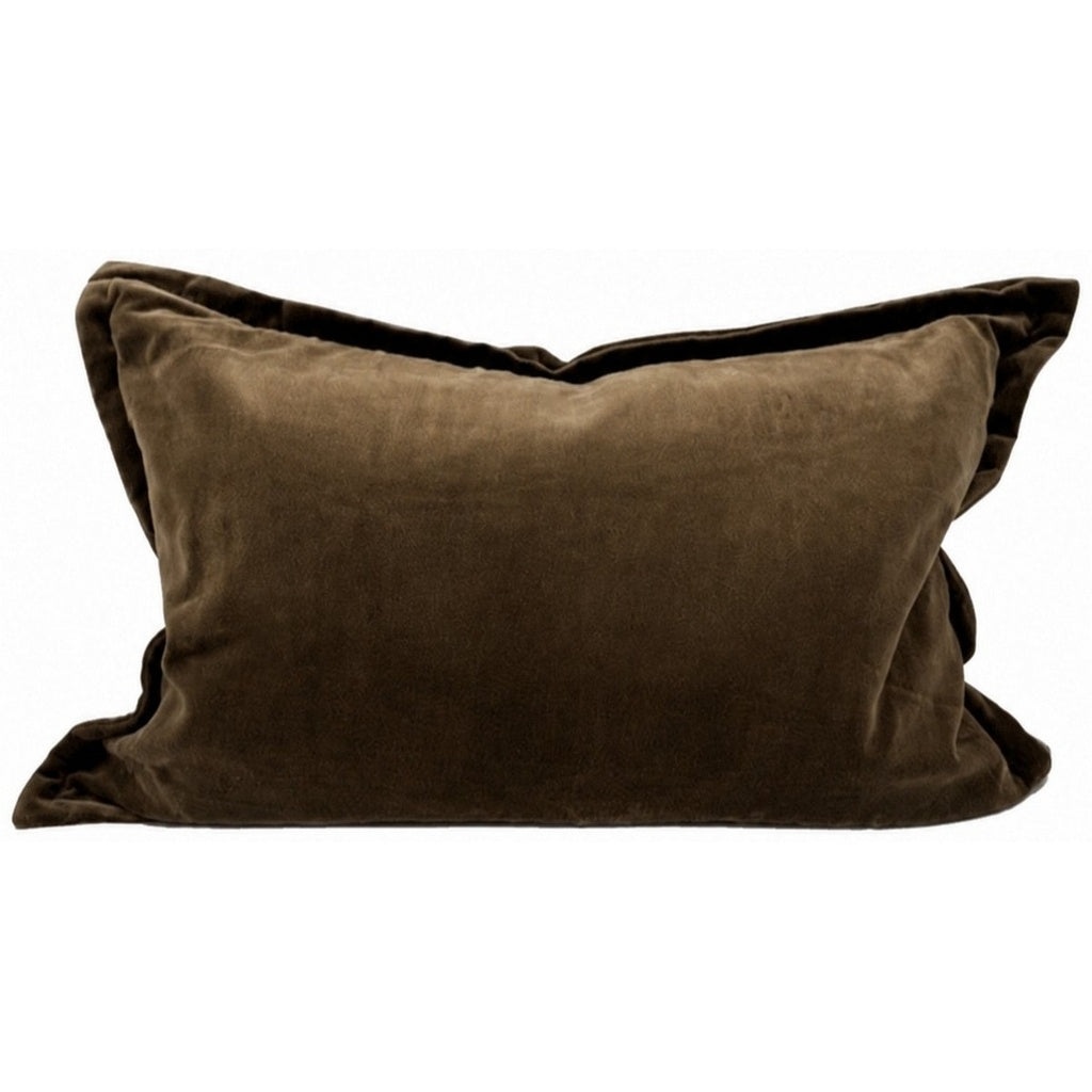 Snugg & Co cushion olive velvet