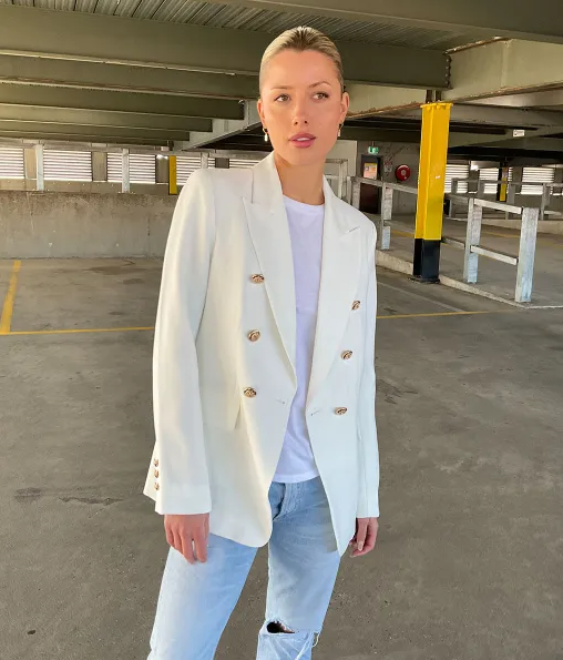 Cream Blazer - Large