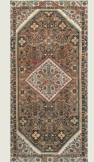 Vintage Shirazi Hand Knotted Rug -  Persian Treasure 290x136