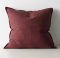 Como Feather filled cushion - Garnet 60x60