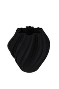 Black 3D ceramic vase Large