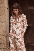 Molly Bracken Woven Blazer - Beige Chloe