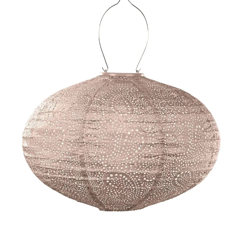 Lantern Oval 40cm Soft Blush Paisley