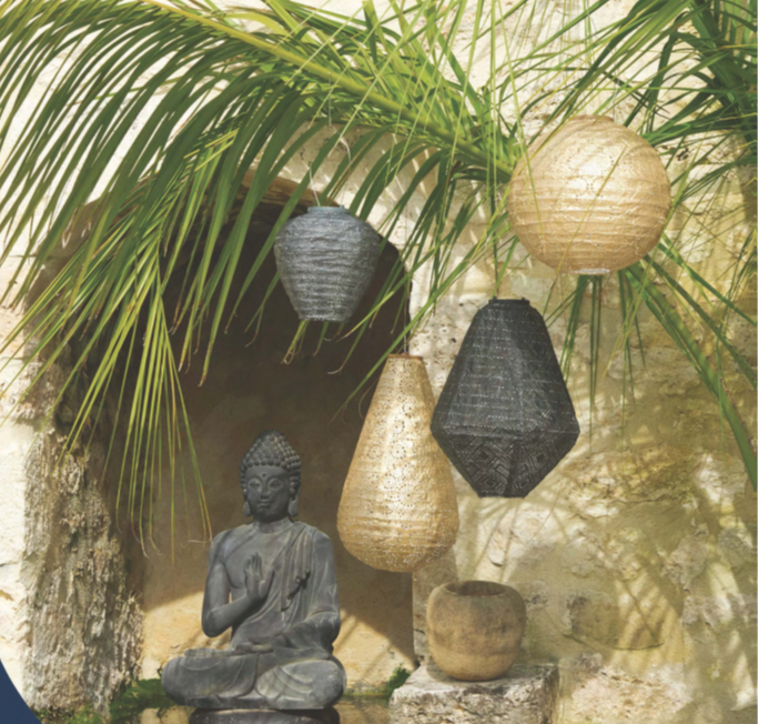 Lantern - Drop - 28cm - Sage Green - Spectare