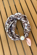 Pearl  fasten neck tie cameo