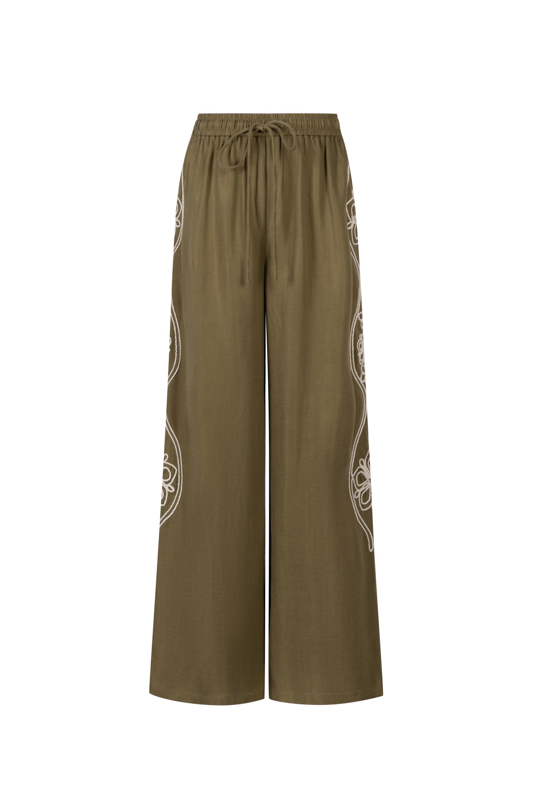 GDS Meadow Embroidered Pants - Khaki