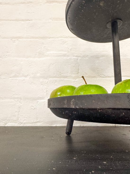 Black 2 layer cake stand