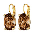 Chantal Drop Earrings - Gold - Brown