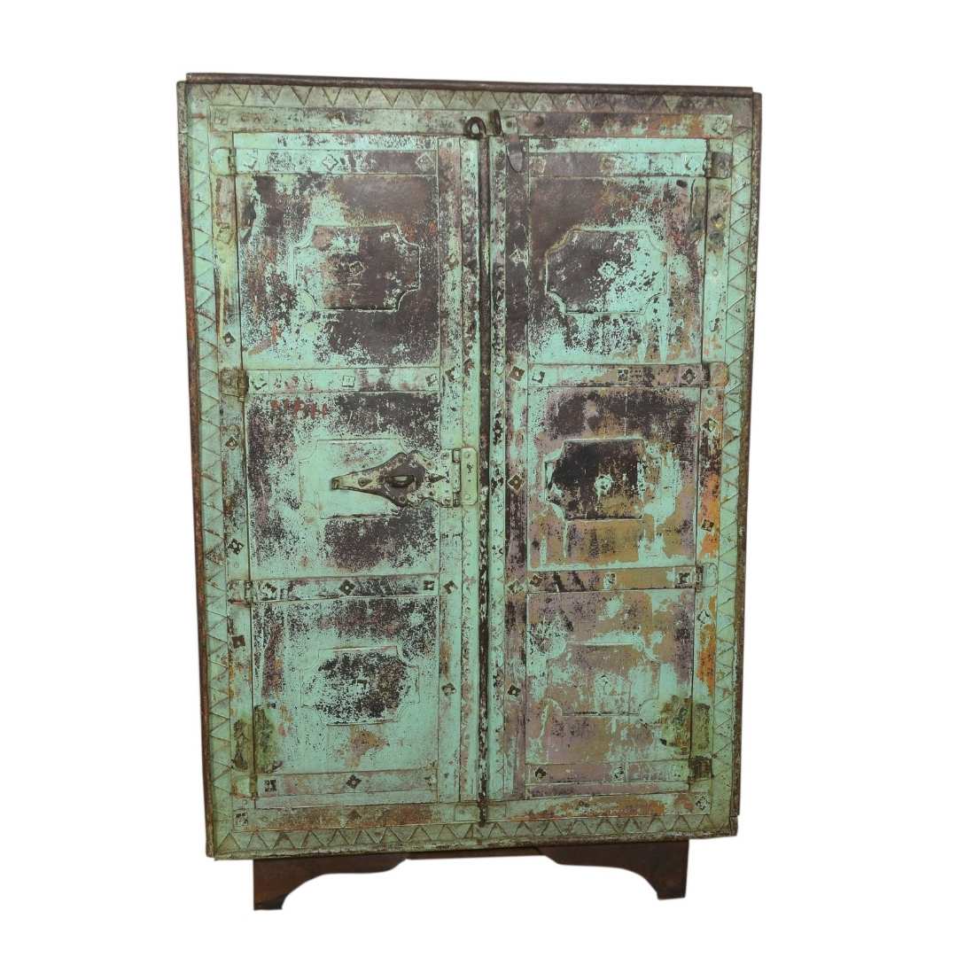 Vintage Iron Cabinet - Sky Blue