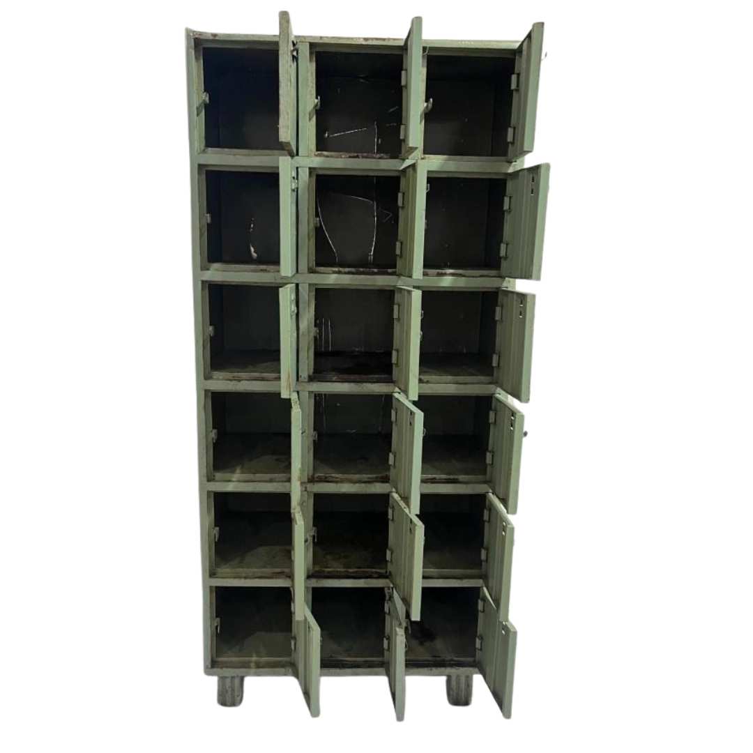 Original iron locker large green
