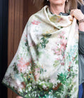 Giverny silk scarf large
