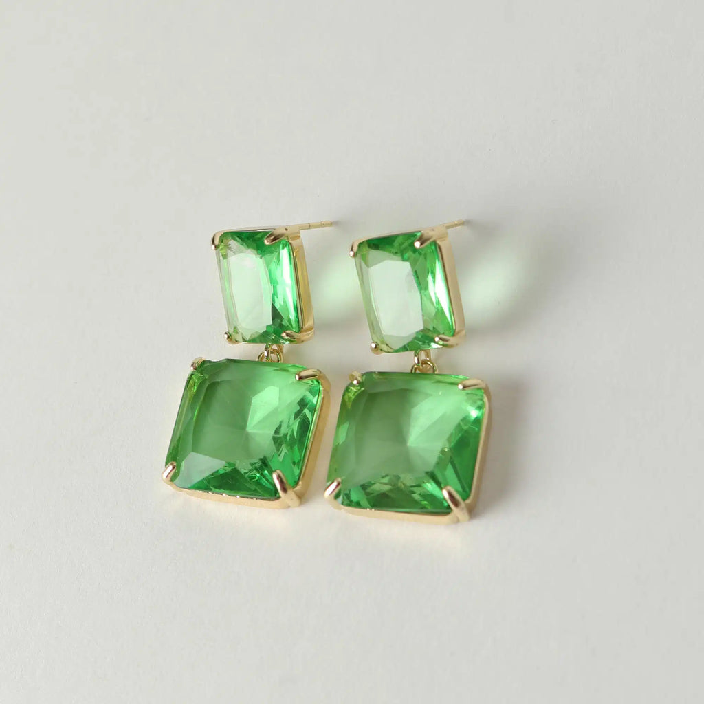 Tatum Earrings Green