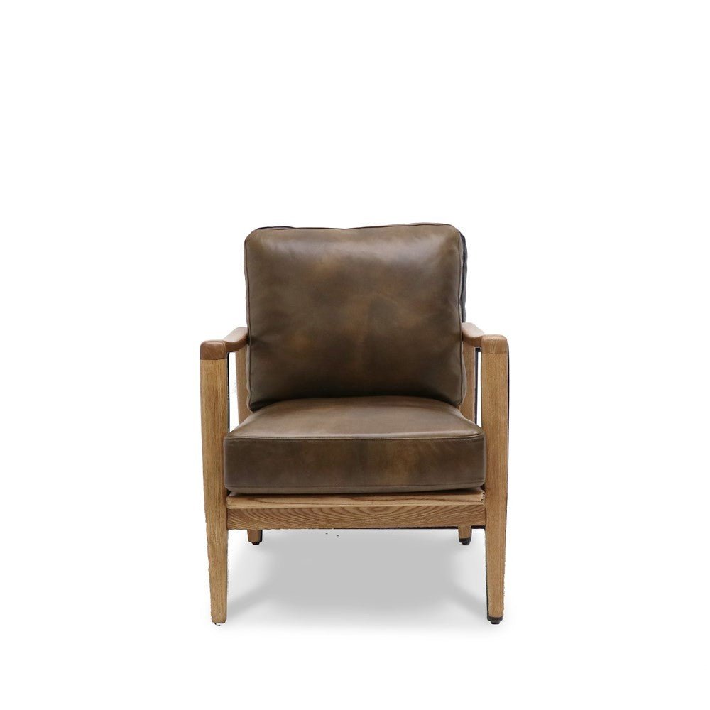 Reid Armchair - Brown Leather