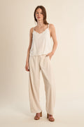 Molly Bracken Woven Pants - Cream