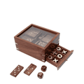 Multi Game set in wood and brass