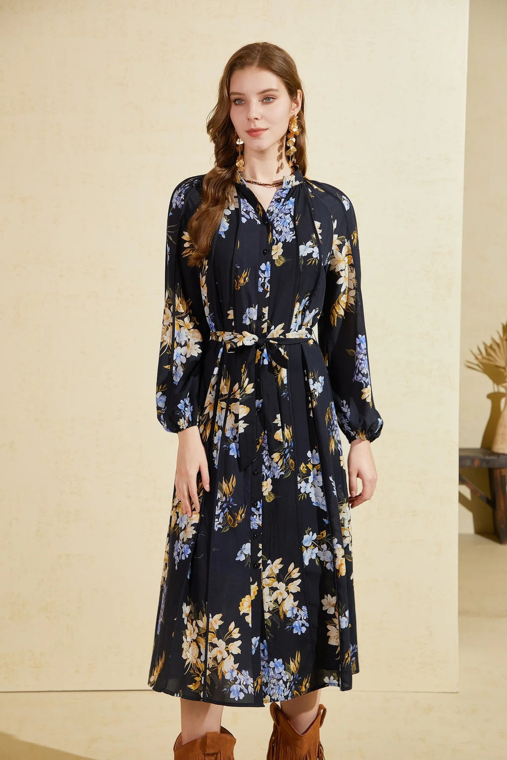 Ines tencel dress long