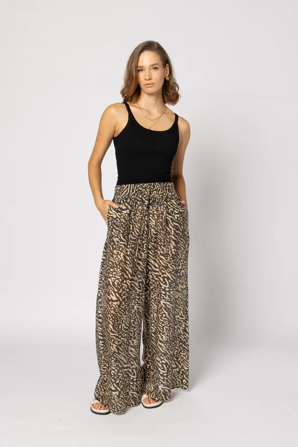Pilazzo Pant - Zebra Print