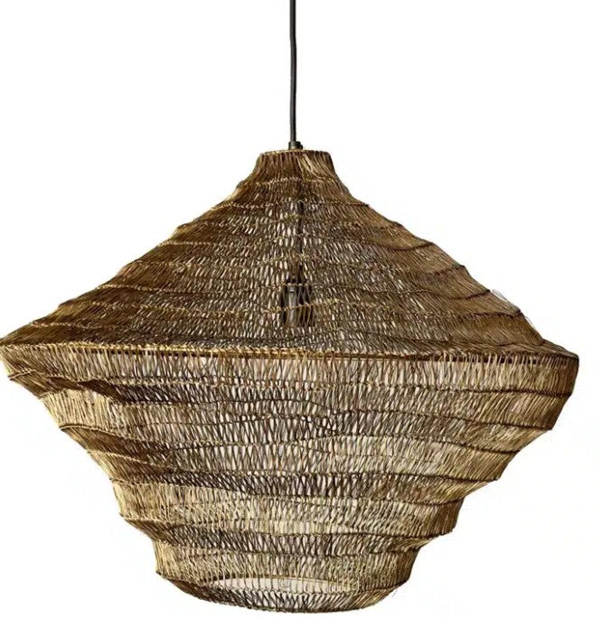 Mesh Tiered Pendant 61cm antique brass