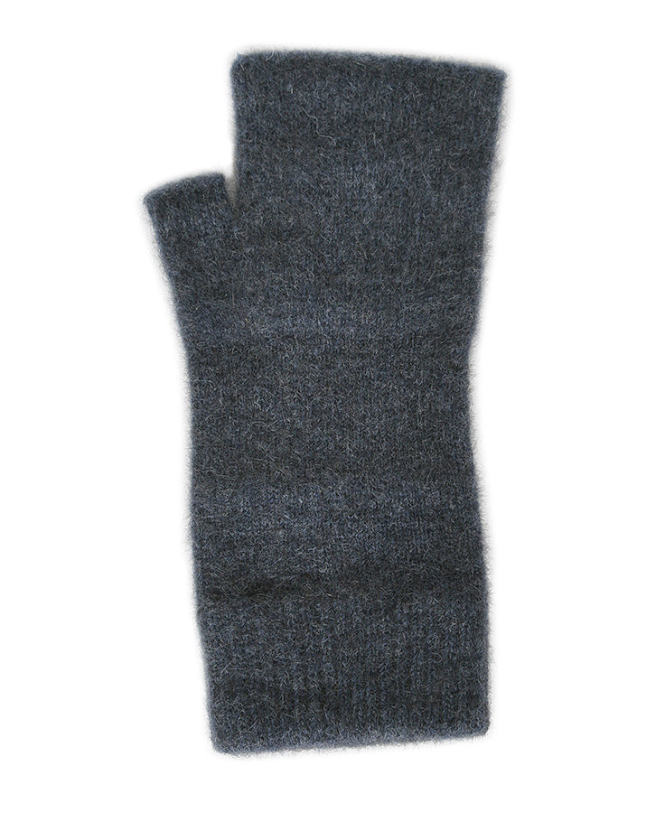 Lothlorian Possum Merino Fingerless Mitten. - Charcoal