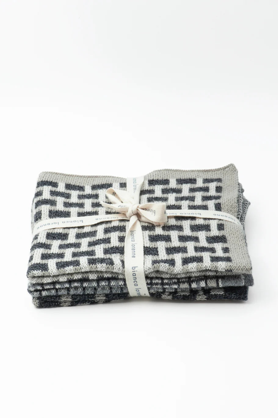Basento graphite washcloths - Set of 3