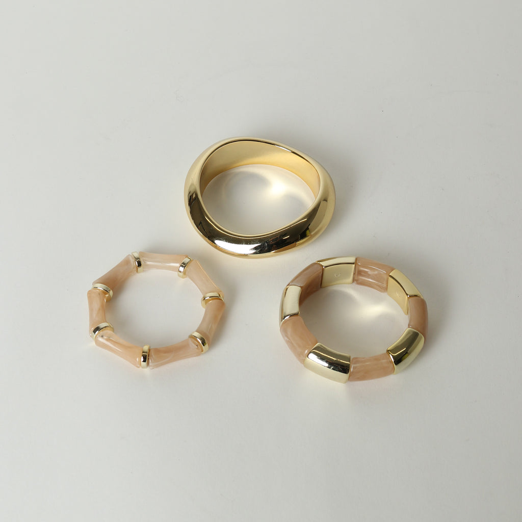 Bettin Bangle Set - Nude