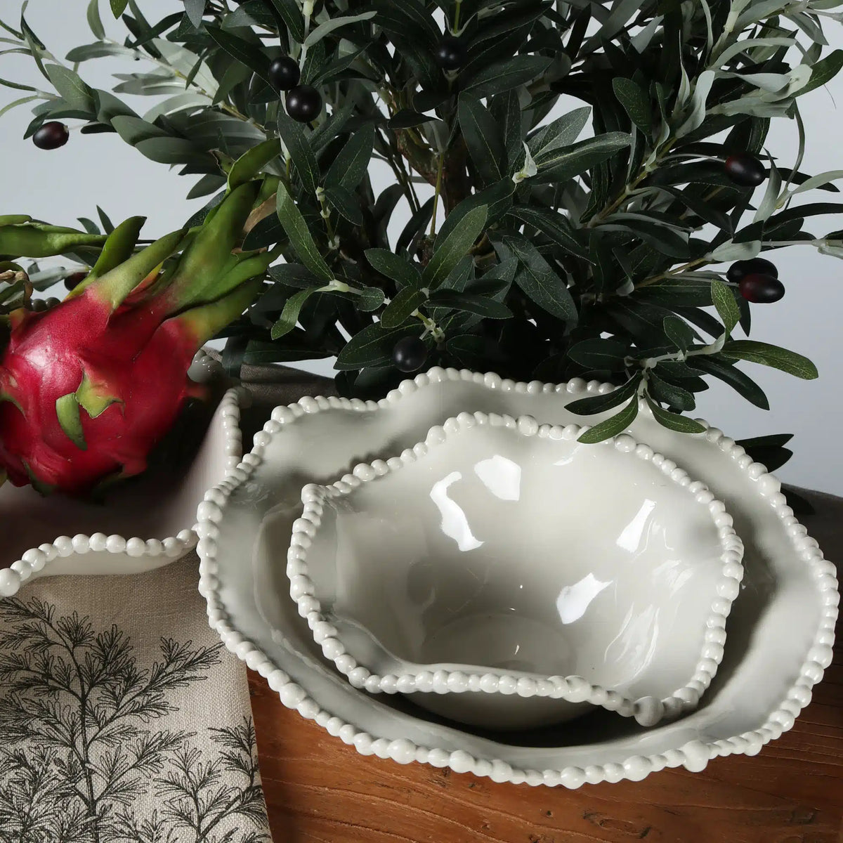 Melamine Pearl Bowl 28cm - Sand